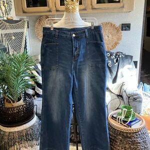 Classic Blue Wide Leg Jeans